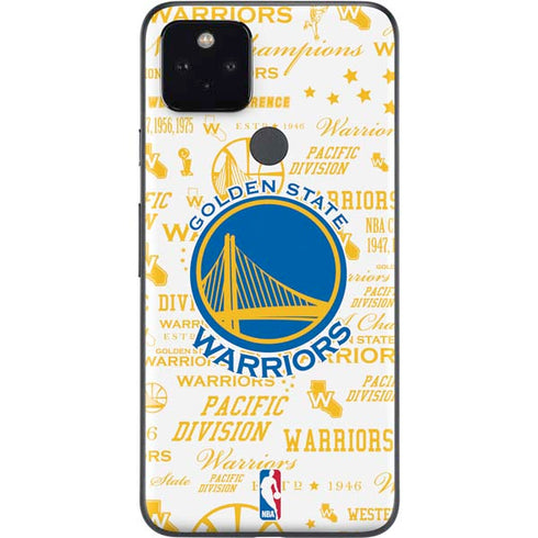 NBA Golden State Warriors Historic Blast Google Pixel 5a Skin